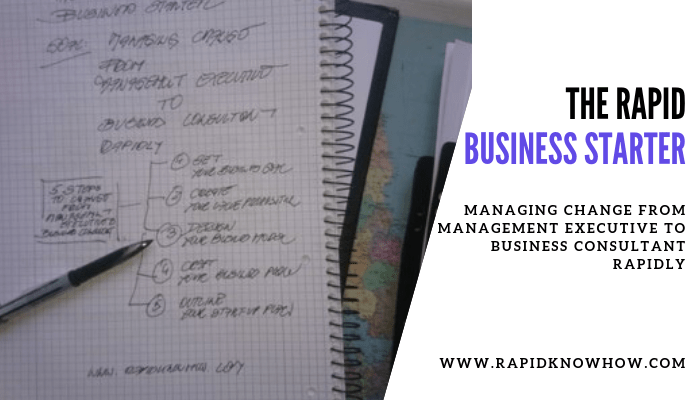 The Rapid Starter: 5 Steps to Change from a Management Executive to a Business Consultant Successfully