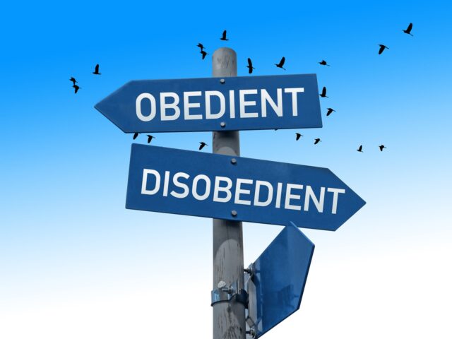 obedience, disobedience, signpost-7086960.jpg