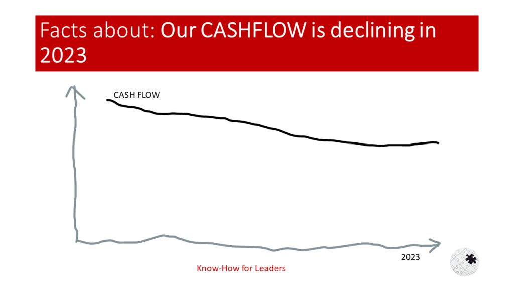 Business Situation: Our Cash-Flow is declining in 2023