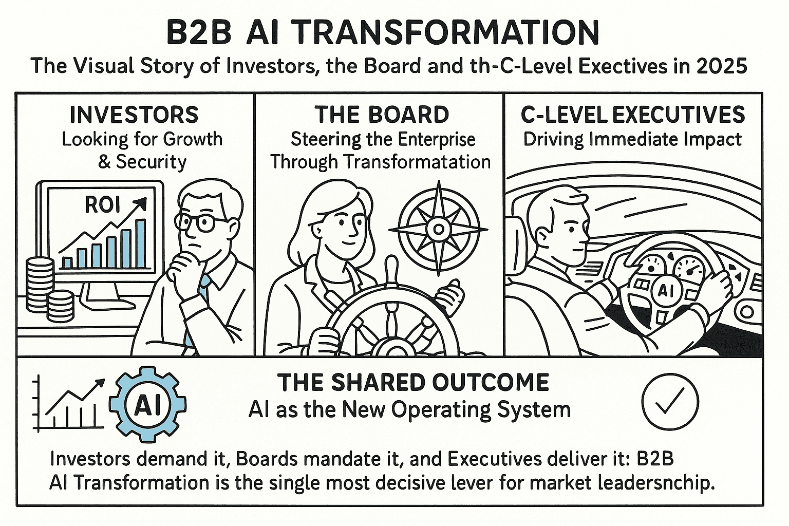 AI-BUSINESS: Traditional vs. AI-Thriven Business Development (2025–2030)