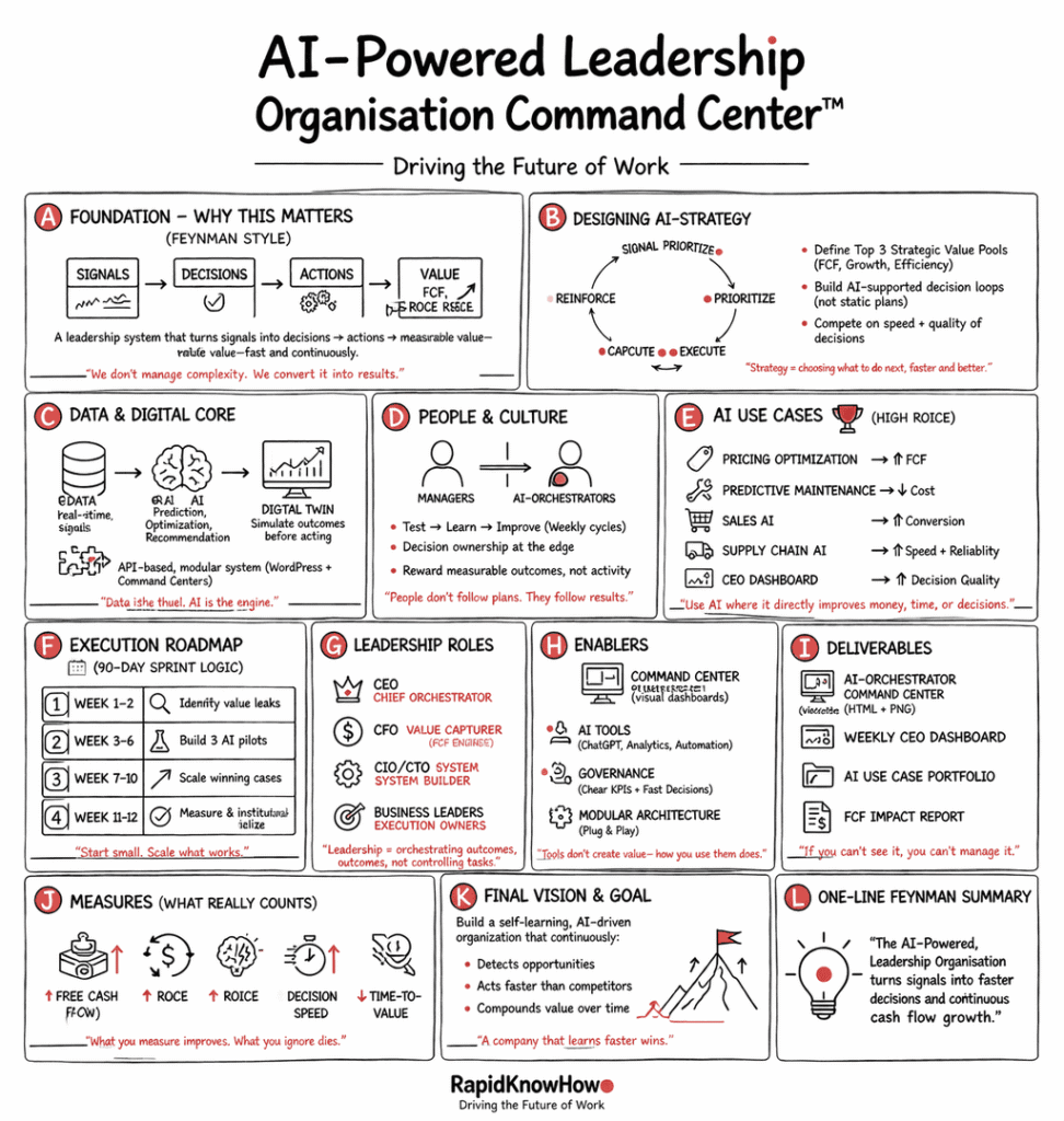One Leader Visual AI-Powered Leadership Organisation Command Center - RapidKnowHow