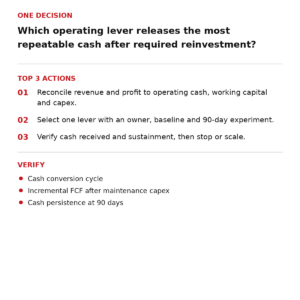 RapidKnowHow® Cash Flow — Action Guide