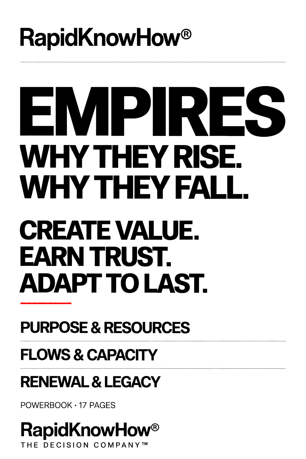 RapidThrive™ PowerBook — EMPIRES