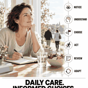 HUMAN AND HEALTH. Daily care, informed choices, timely help. Notice, understand, choose, act, review and adapt.